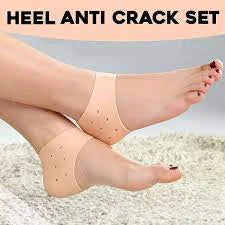 Half Heel Anti-Crack Silicone Socks (Pair)