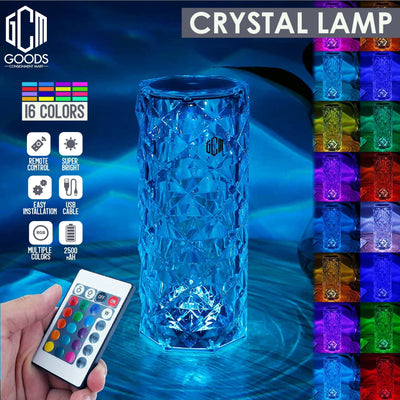 Crystal Lamp Rose Light Diamond Lamp