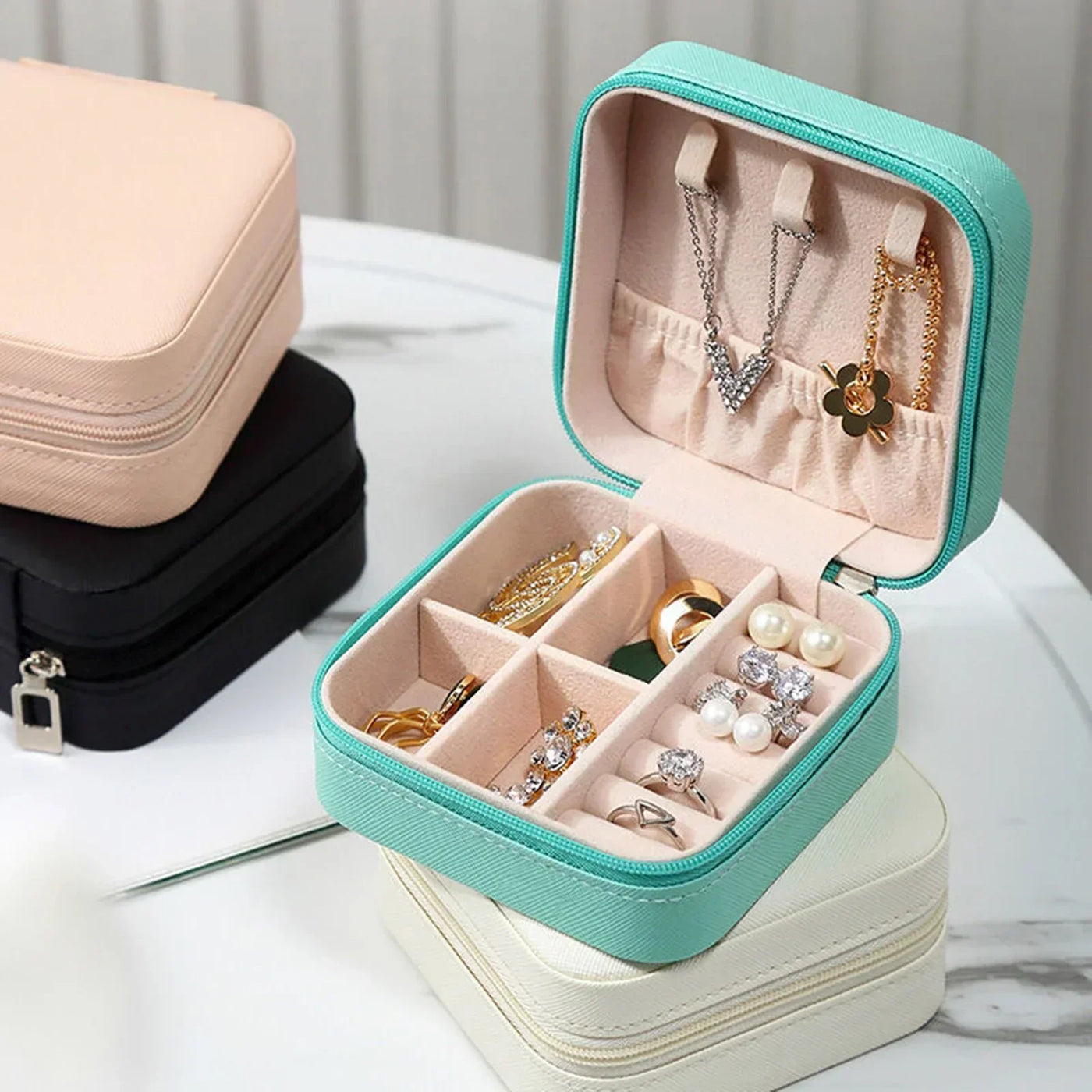 Mini Jewelry Box Organizer (Random Color)