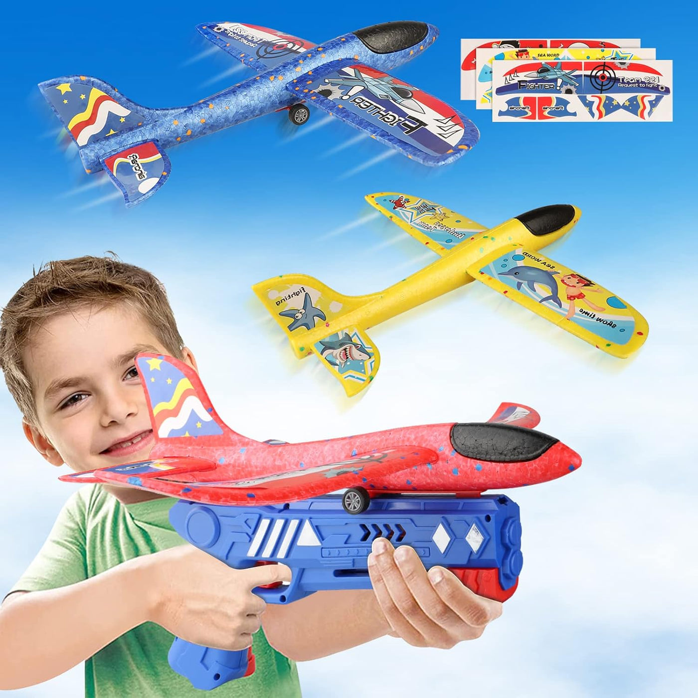 Foam Plane Launcher Catapult Gun