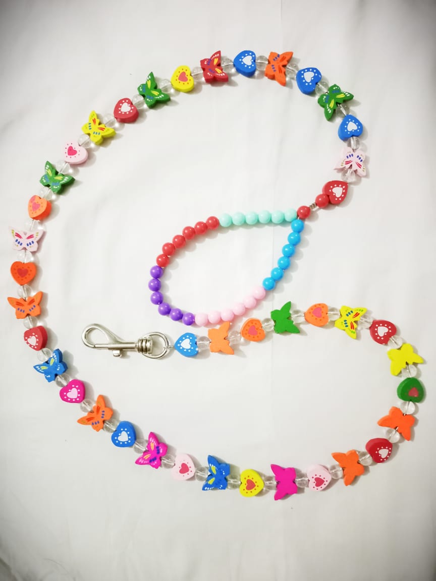 Cat Multi Color Beaded Collar