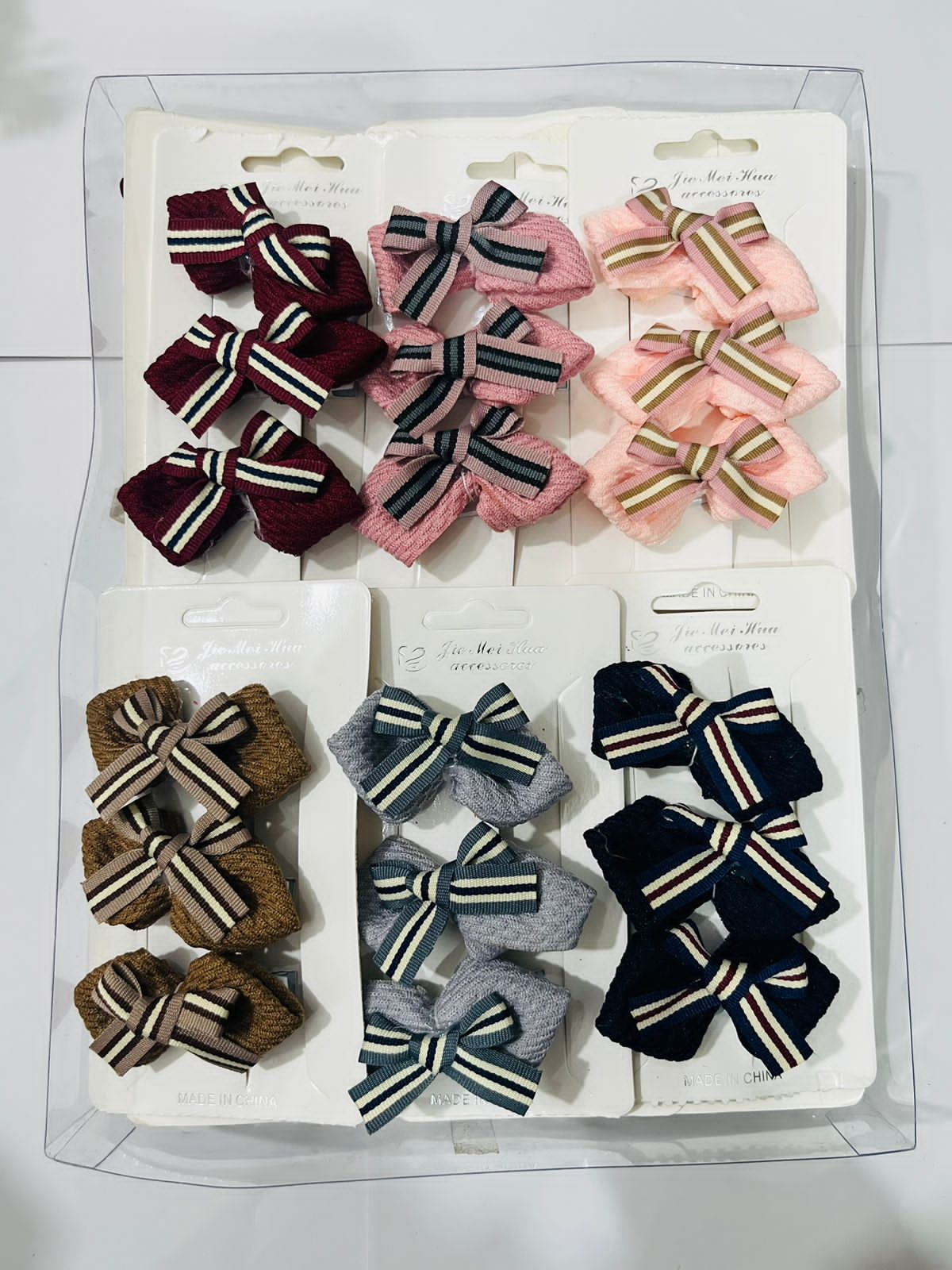 3 Pcs Bow Shaped Hair Clips