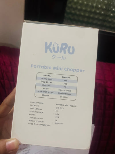 Kuru Portable Mini Chopper