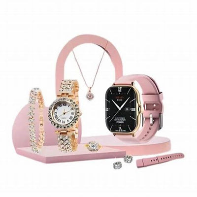 Analog Ladies Watch With Bracelet And Ring